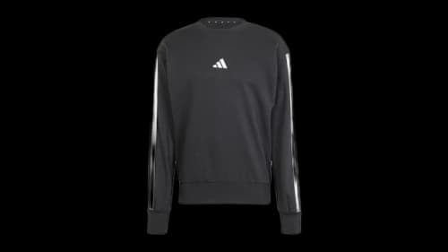 adidas Essentials 3-Stripes French Terry Sweatshirt Black/White