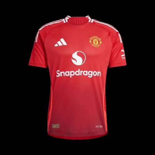 adidas Manchester United 24/25 Authentic Home Soccer Jersey Asia Sizing 'Mufc Red'