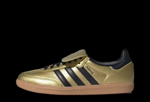 adidas Samba LT Gold Metallic Black Gum (Women's)