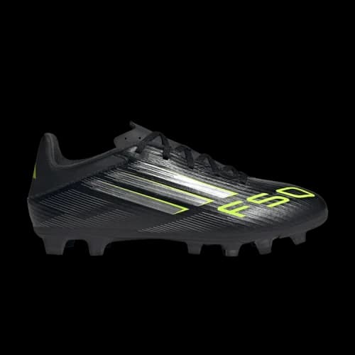 adidas F50 Club FG/MG Core Black Iron Metallic Lucid Lemon