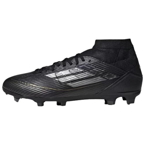adidas F50 League Mid-Cut FG/MG Black Iron Metallic