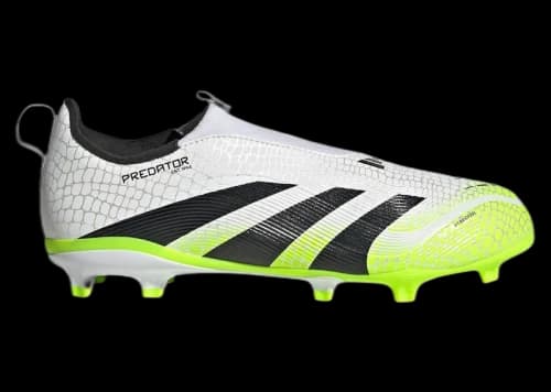 adidas Predator League Laceless FG/MG Cloud White Core Black Lucid Lemon (GS)