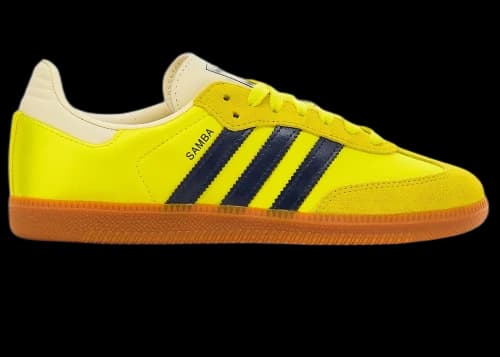 adidas Samba OG Shock Yellow Night Indigo (Women's)