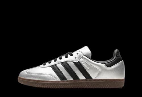 adidas Samba OG Silver Metallic Black Gum (Women's)