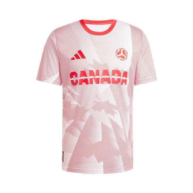 adidas Canada Jersey White Vivid Red