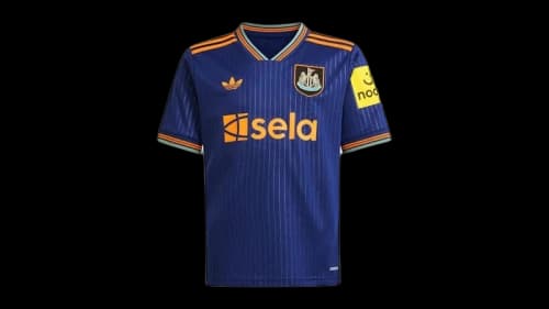 adidas Kids Newcastle United FC 25/26 Third Jersey Victory Blue/Bahia Orange