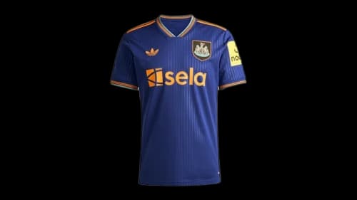 adidas Newcastle United FC 25/26 Third Jersey Victory Blue Bahia Orange