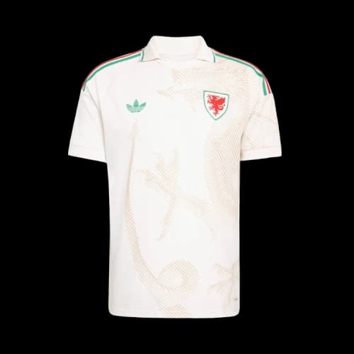 adidas Wales 26 Away Jersey Chalk White