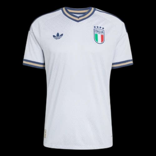 adidas Italy 26 Away Authentic Jersey Aeroblue