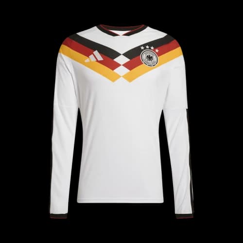 adidas Germany 26 Home Authentic Long Sleeve Jersey 'White'