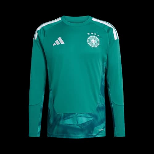 adidas Germany 2026 Home Goalkeeper Long Sleeve Jersey Active Green