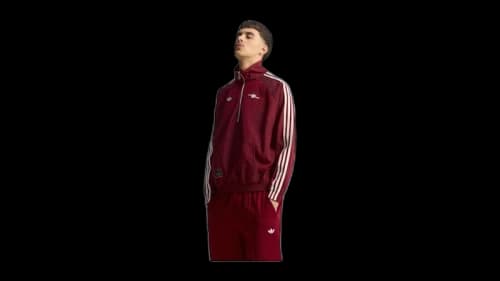 adidas Arsenal Terrace Icons Half-Zip Jacket Team Coll Burgundy 2