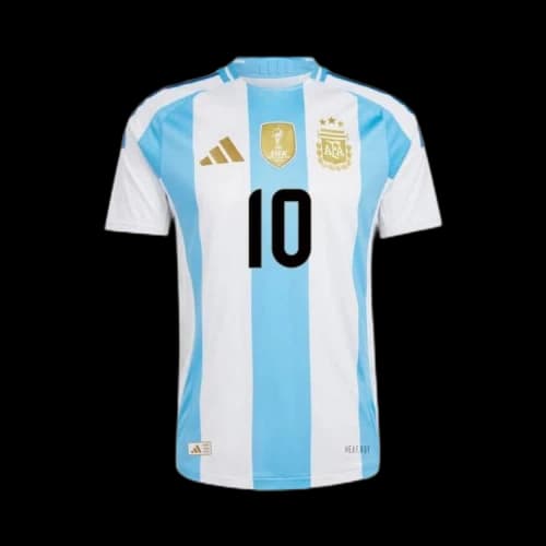 adidas Argentina 2024 Messi Home Authentic Jersey White/Blue Burst
