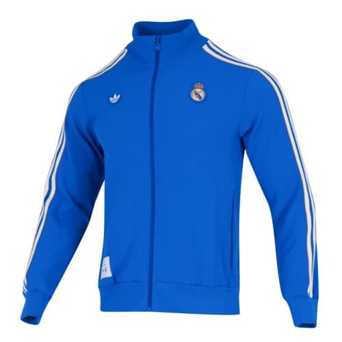 adidas Real Madrid Terrace Icons Track Top Blue Bird White
