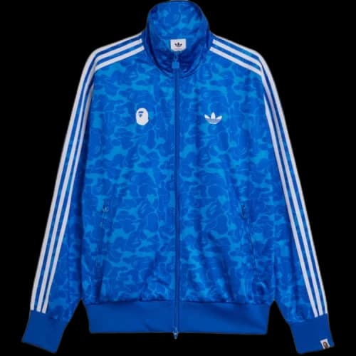 BAPE x adidas All Over Print SSTR Track Jacket Blue