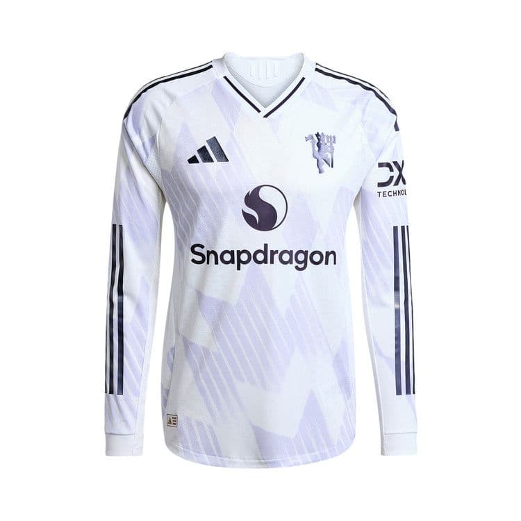 Adidas Manchester United 25/26 White Purple Long Sleeve Jersey