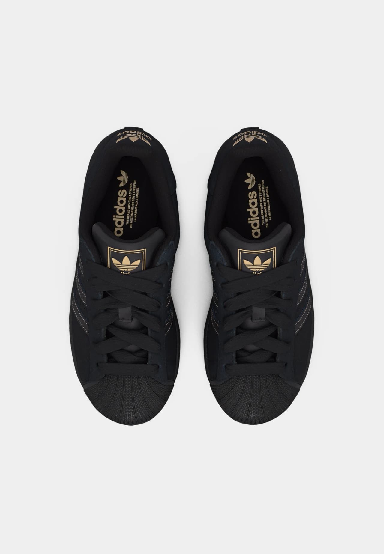 adidas Superstar Black Gold Metallic (GS)