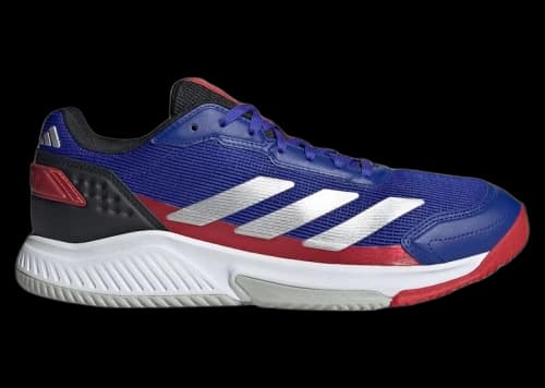 adidas Courtquick Padel Lucid Blue Silver Metallic Lucid Red