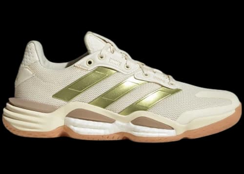 adidas Stabil 16 Indoor Off White Gold Metallic Crystal Sand (Women's)