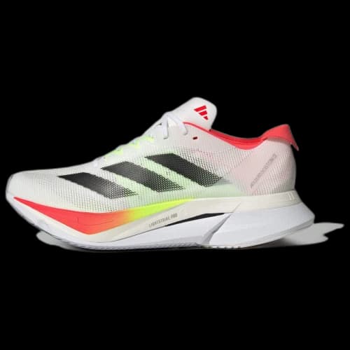 adidas Adizero Boston 12 Cloud White Core Black Lucid Red (Women's)