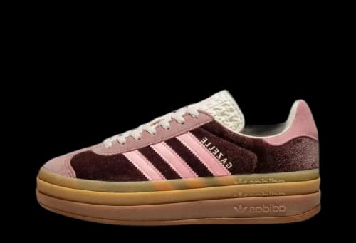 adidas Gazelle Bold Shadow Brown Warm Clay Glow Pink (Women's)