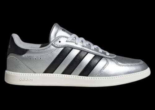 adidas Breaknet Sleek Matte Silver Core Black Off White (Women's)