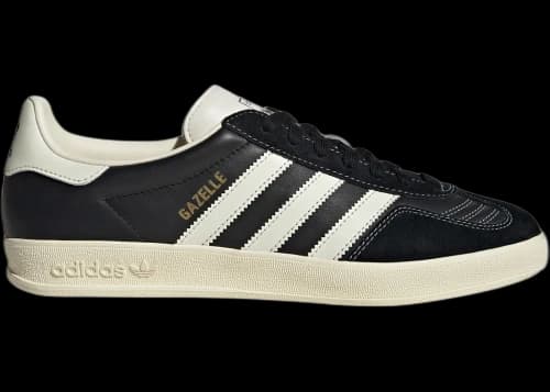 adidas Gazelle Indoor Core Black Cream White Gold Metallic