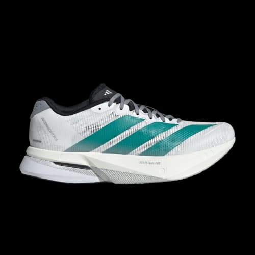 adidas Adizero Boston 13 White Pure Teal (Women's)