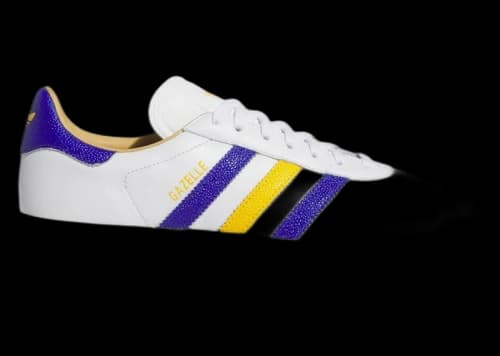 adidas Gazelle Leather Spikeless Golf White Lucid Blue Yellow