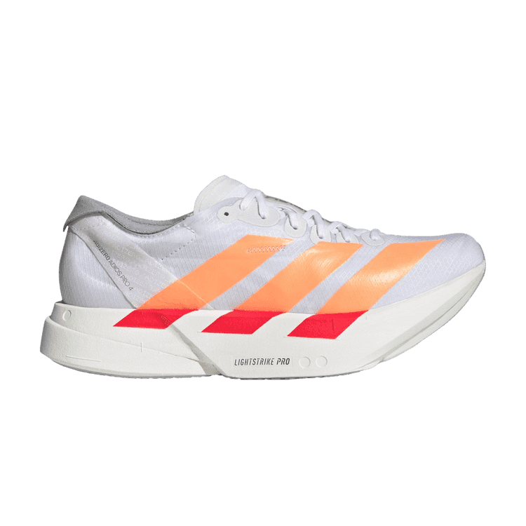 adidas Adizero Adios Pro 4 White Beam Orange Red (Women's)
