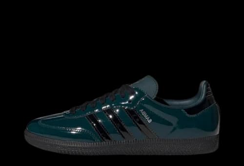 adidas Samba OG Aurora Ivy Black Patent (Women's)