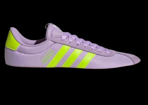 adidas VL Court 3.0 Powder Plum Solar Slime (Women's)