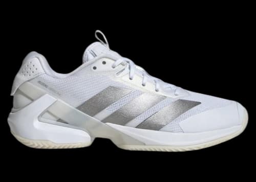 adidas Adizero Ubersonic 5 Clay Cloud White Silver Metallic (Women's)