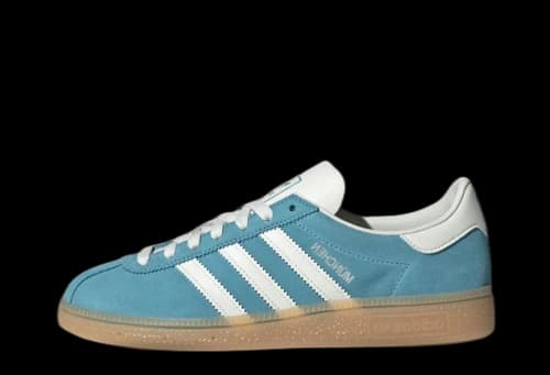 adidas Muenchen Preloved Blue Off White Silver Metallic (Women's)