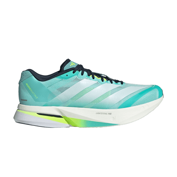 adidas Adizero Boston 13 Flash Aqua White Lucid Lemon