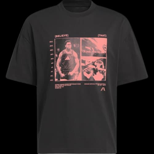 adidas AE Tee Black Acid Red
