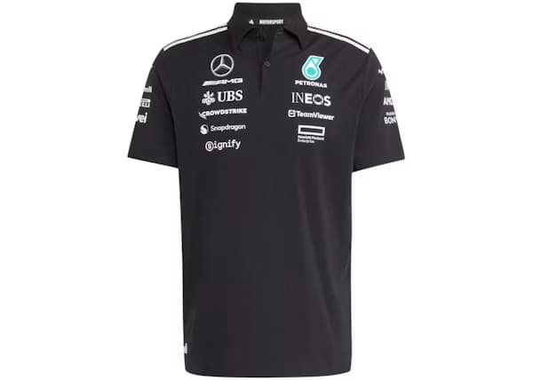adidas Mercedes AMG Petronas Formula One Team Polo Black/White