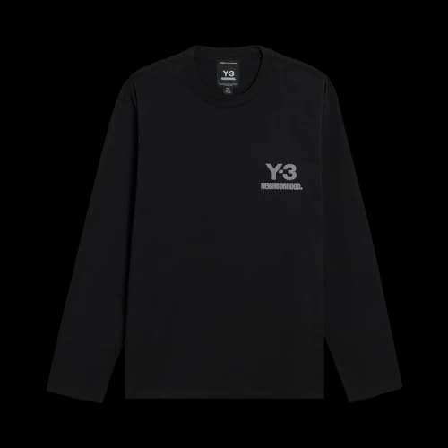 Y-3 x NEIGHBORHOOD Logo LS T-shirt Black