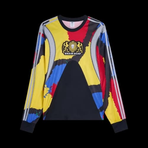 adidas x Brain Dead Long Sleeve Jersey Black/EQT Yellow