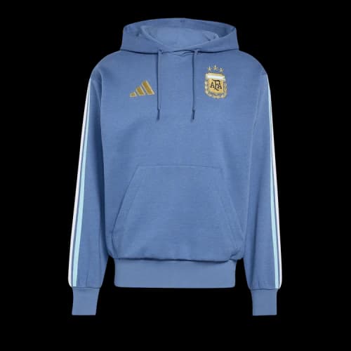 adidas Argentina DNA Fleece Hoodie Crew Blue