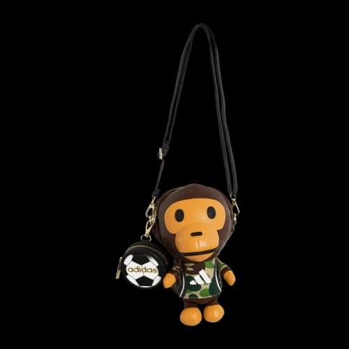 BAPE x adidas Baby Milo Shoulder Bag Brown