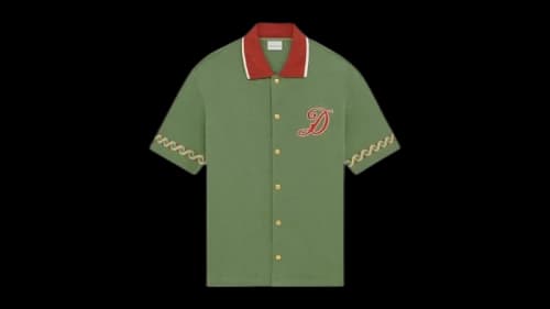 Drole De Monsieur K-SH251-CO264-WG Chemise Sport Shirt Green