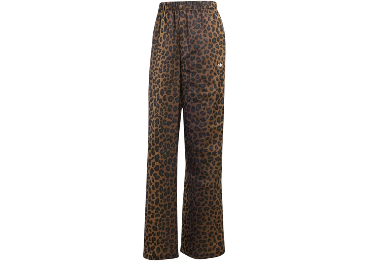 adidas Women's Originals Wide Leg Satin Joggers Bronze Strata