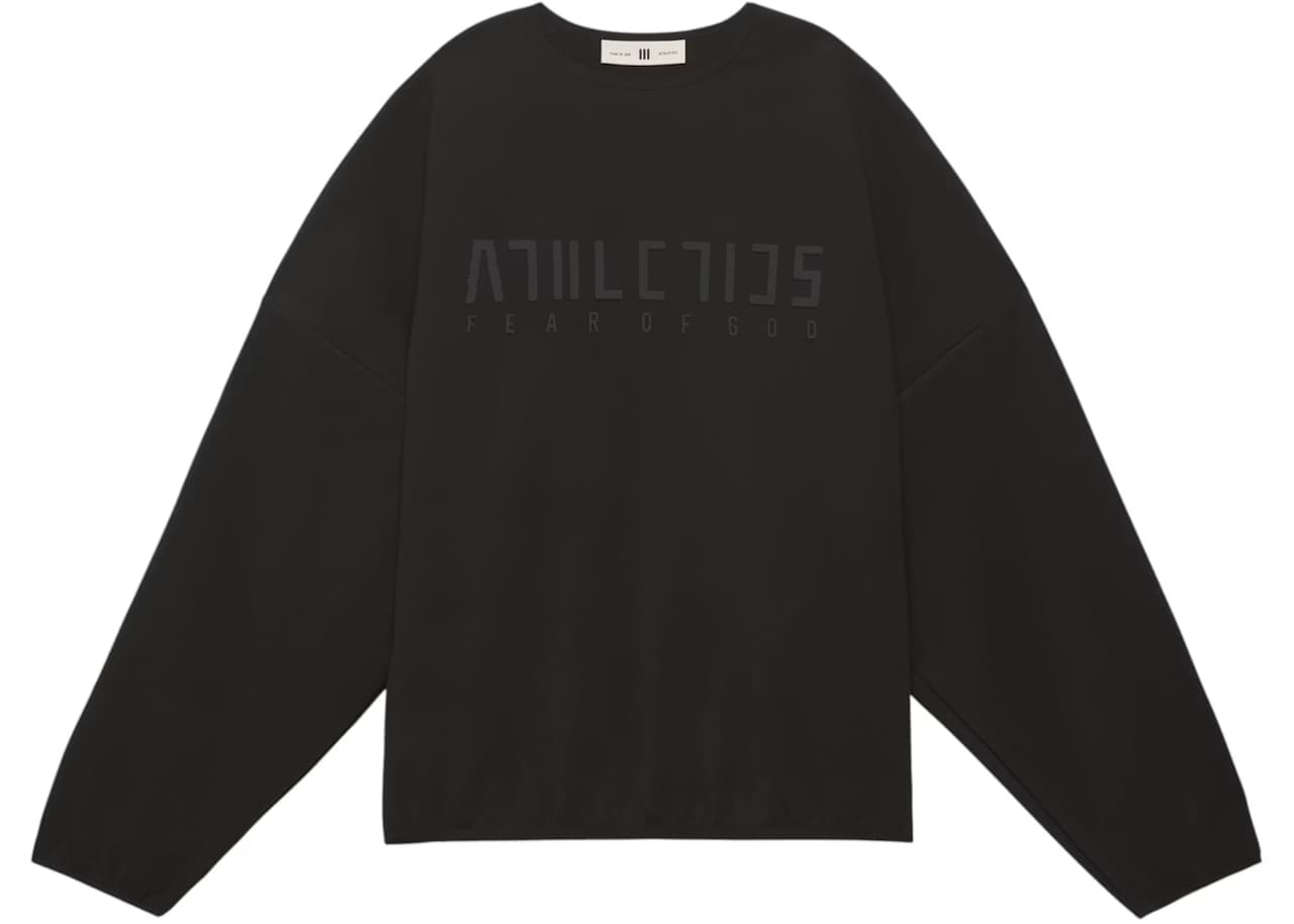 adidas Fear Of God Athletics Suede Fleece Crewneck Black