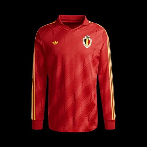 adidas Belgium Home Long Sleeve 1986 Asia Sizing 'Red'
