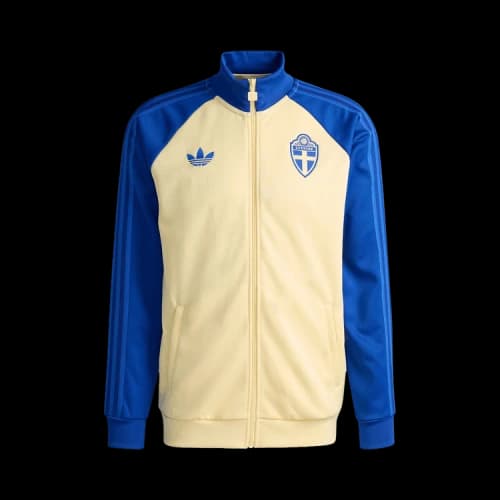 adidas Sweden 2026 Originals Track Top 'Almost Yellow Royal Blue'