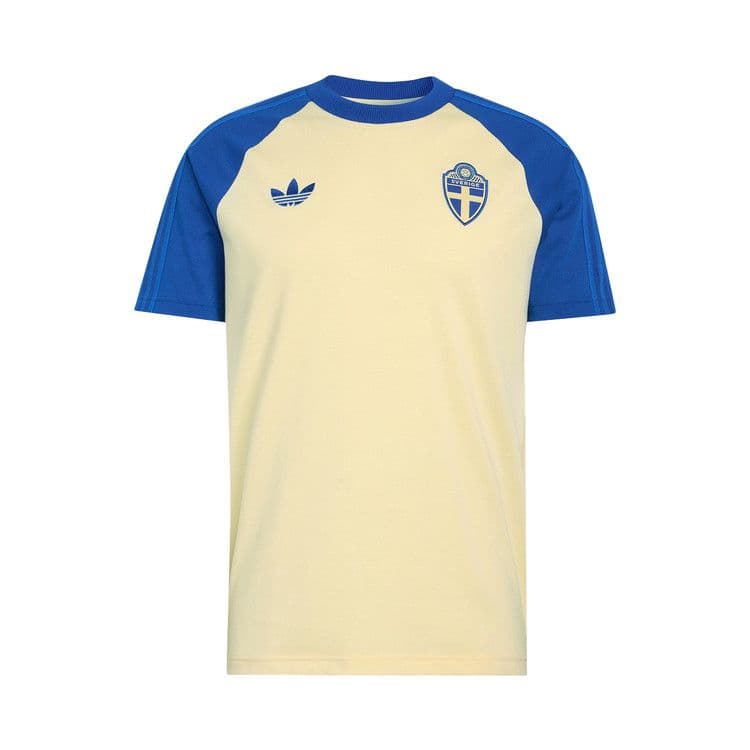 adidas Sweden T-Shirt Almost Yellow/Royal Blue