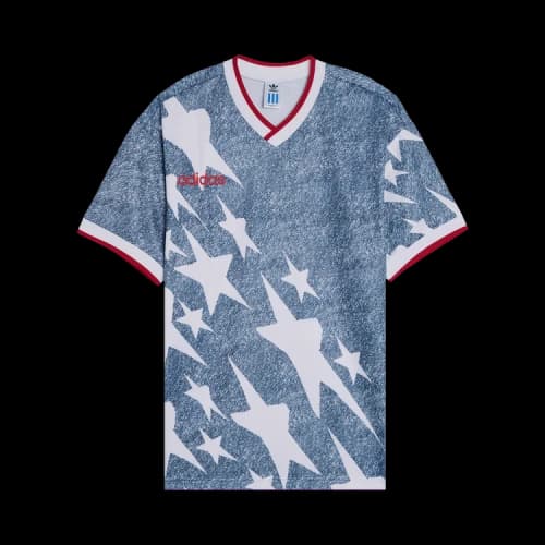 adidas Denim Graphic Jersey White Dark Blue
