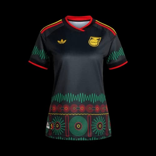 adidas Women's Jamaica 2026 Bob Marley Away Jersey Black