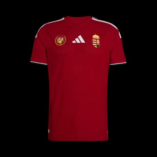 adidas Hungary 26 Home Authentic Jersey Asia Sizing 'Team Victory Red'